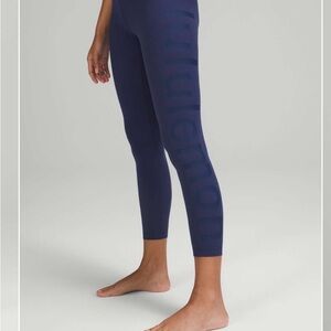 ⚡️Lululemon Align Graphic Navy High-Rise Leggings